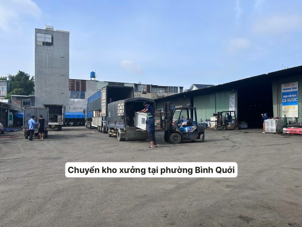 Chuyển kho xưởng tại Phường Bình Quới