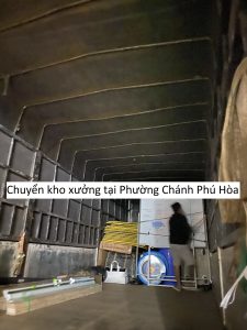 Chuyển kho xưởng tại Phường Chánh Phú Hòa