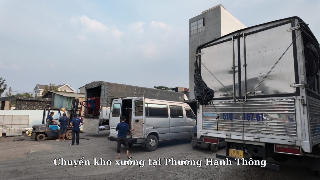 Chuyển kho xưởng tại Phường Hạnh Thông