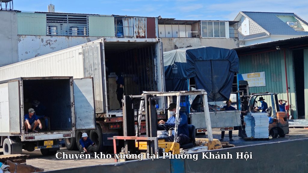 Chuyển kho xưởng tại Phường Khánh Hội