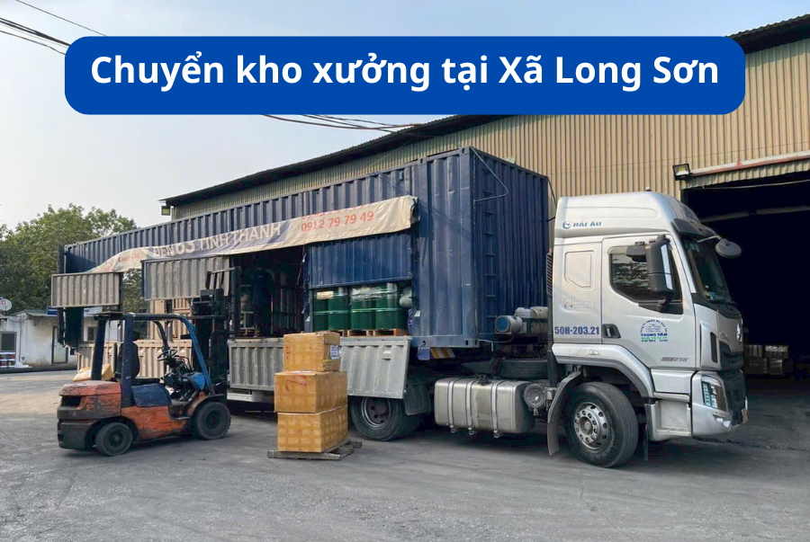Chuyển kho xưởng tại Xã Long Sơn