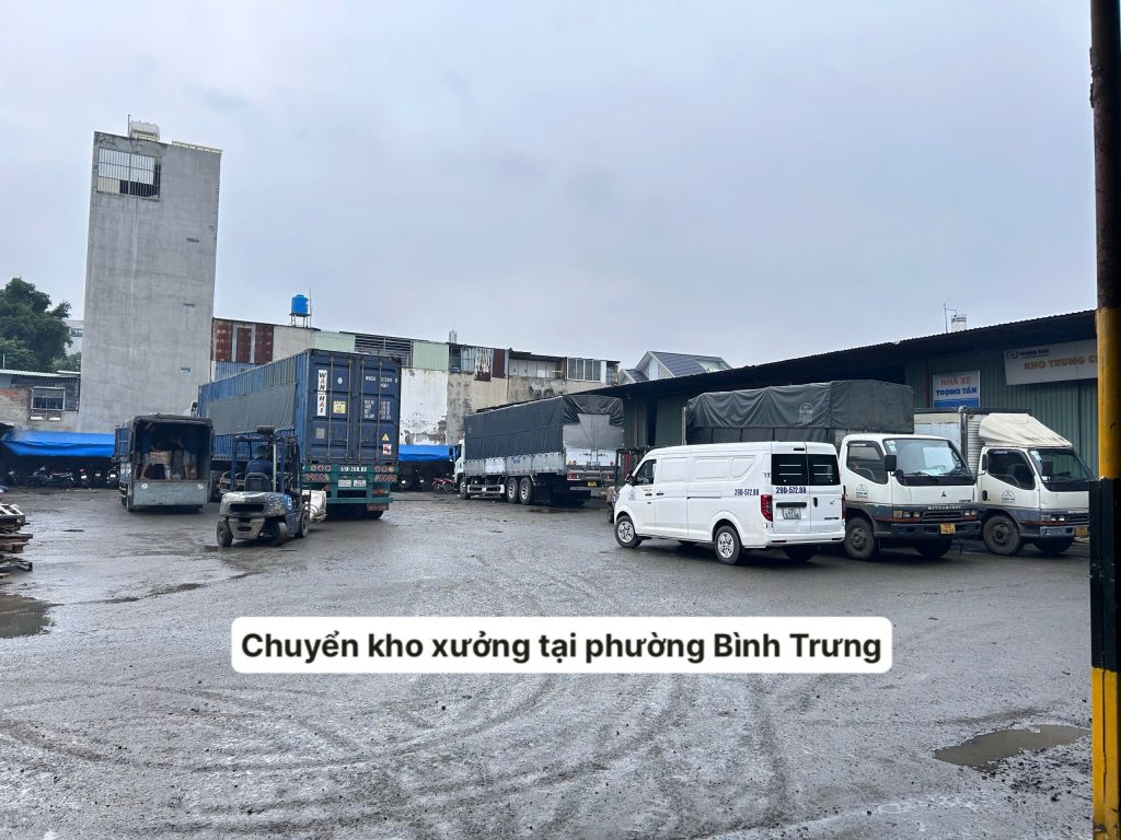 Chuyển kho xưởng tại phường Bình Trưng