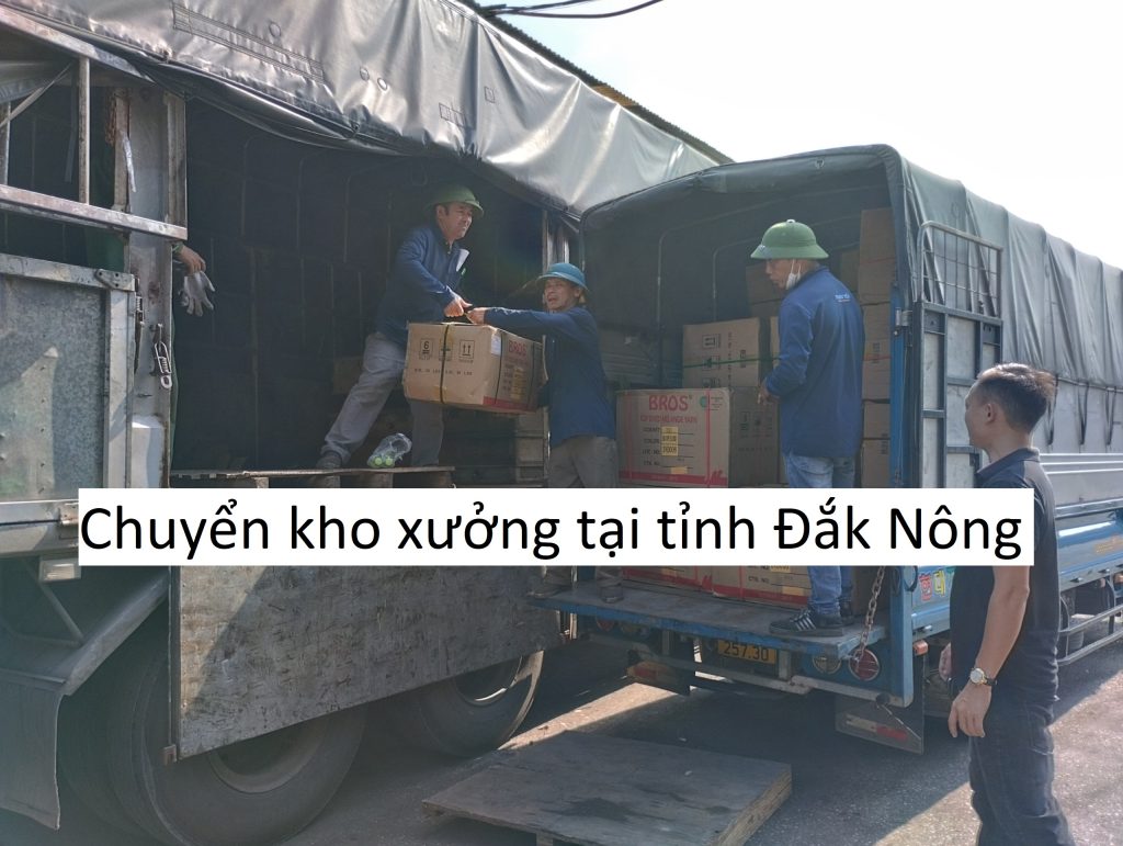 Chuyển kho xưởng tại tỉnh Đắk Nông