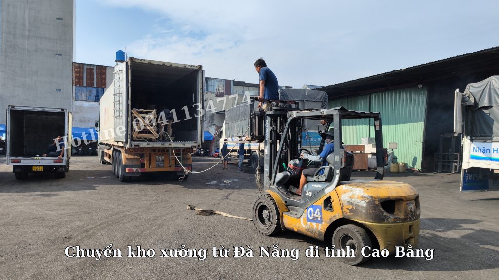 Chuyển kho xưởng từ Đà Nẵng đi tỉnh Cao Bằng