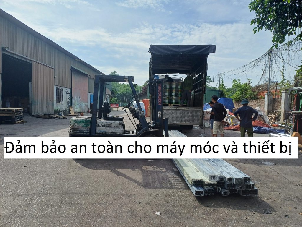 Đảm bảo an toàn cho máy móc và thiết bị