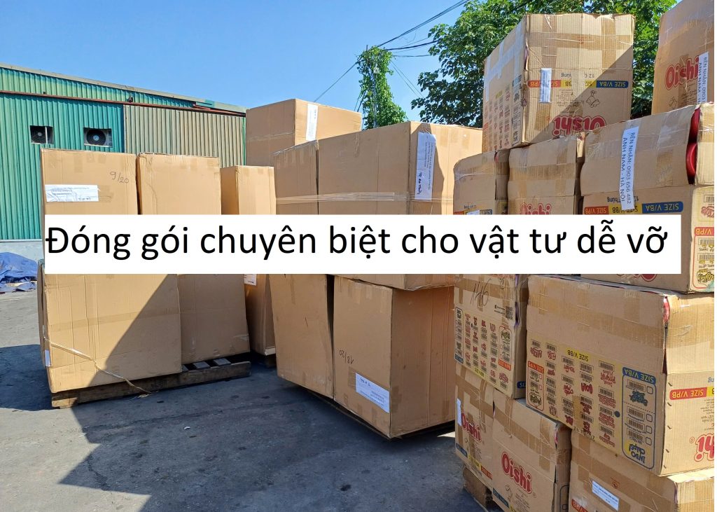 Đóng gói chuyên biệt cho vật tư dễ vỡ