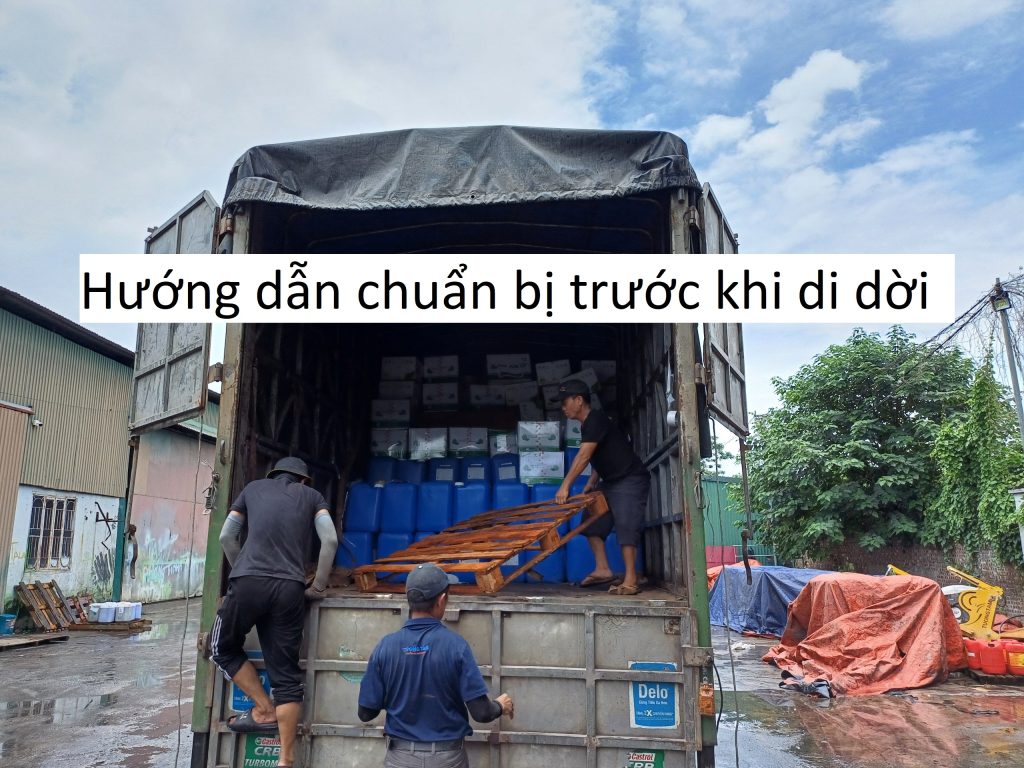 Hướng dẫn chuẩn bị trước khi di dời