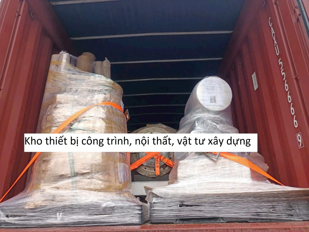 Kho thiết bị công trình, nội thất, vật tư xây dựng