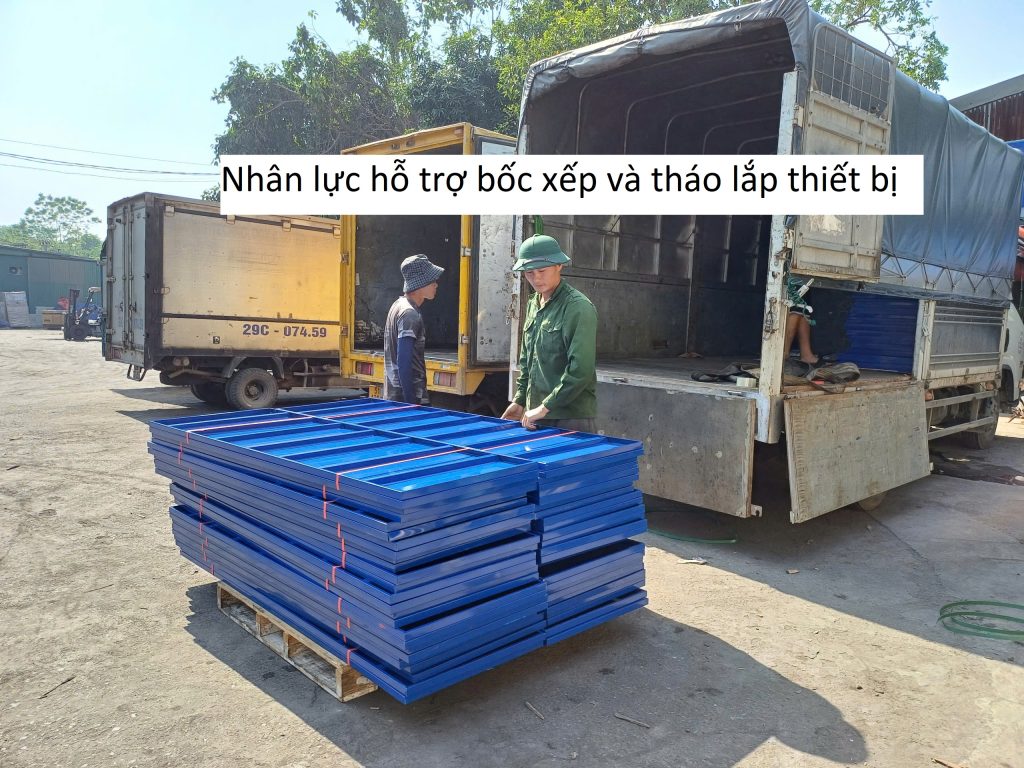 Nhân lực hỗ trợ bốc xếp và tháo lắp thiết bị