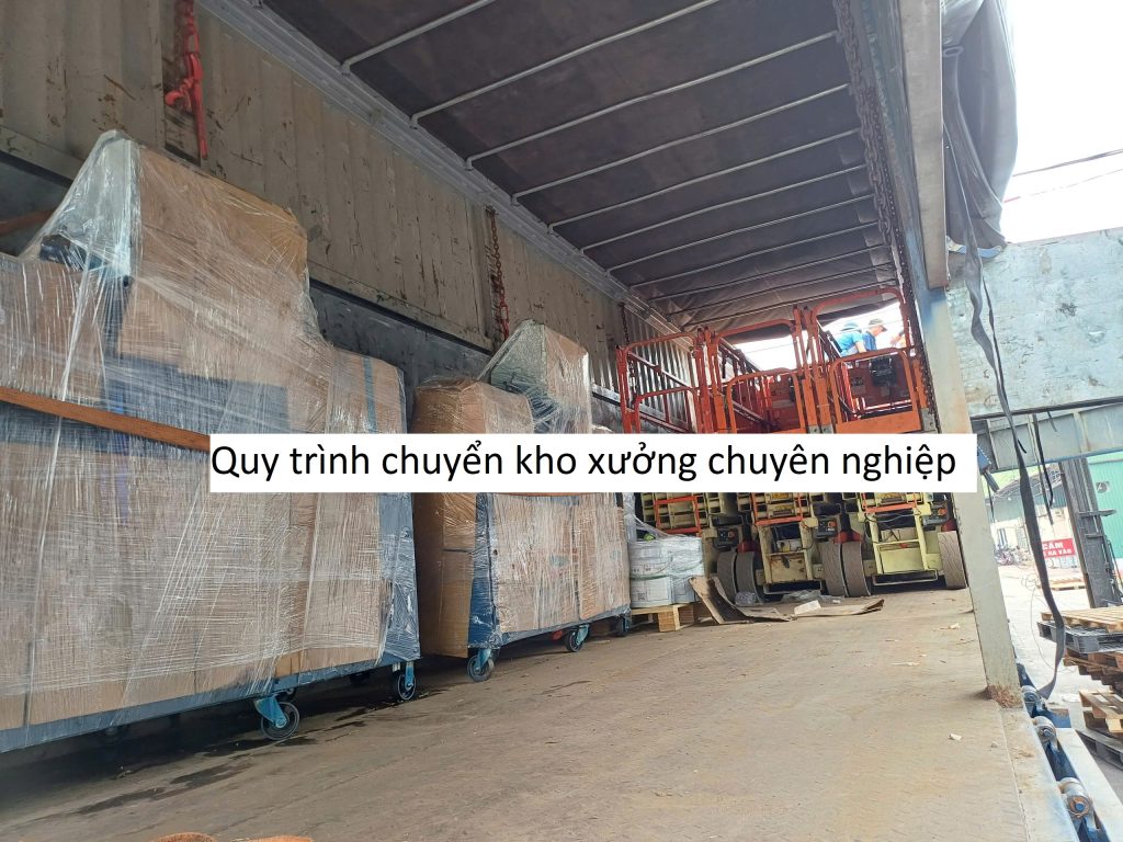 Quy trình chuyển kho xưởng chuyên nghiệp