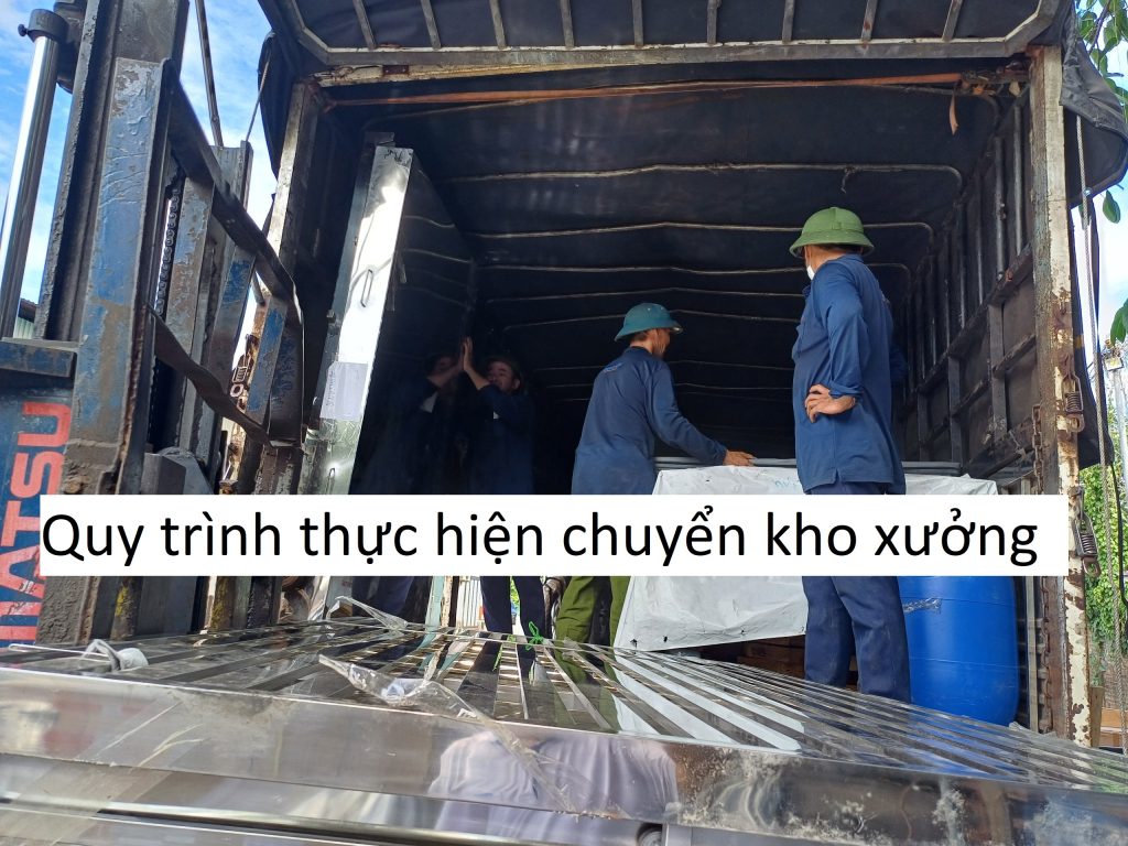 Quy trình thực hiện chuyển kho xưởng