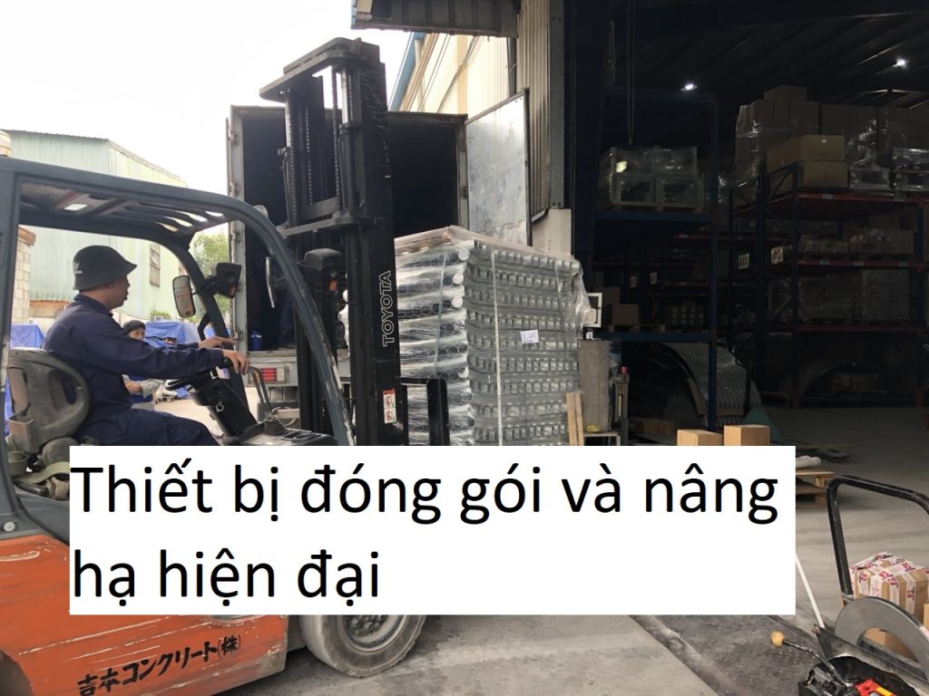 Thiết bị đóng gói và nâng hạ hiện đại