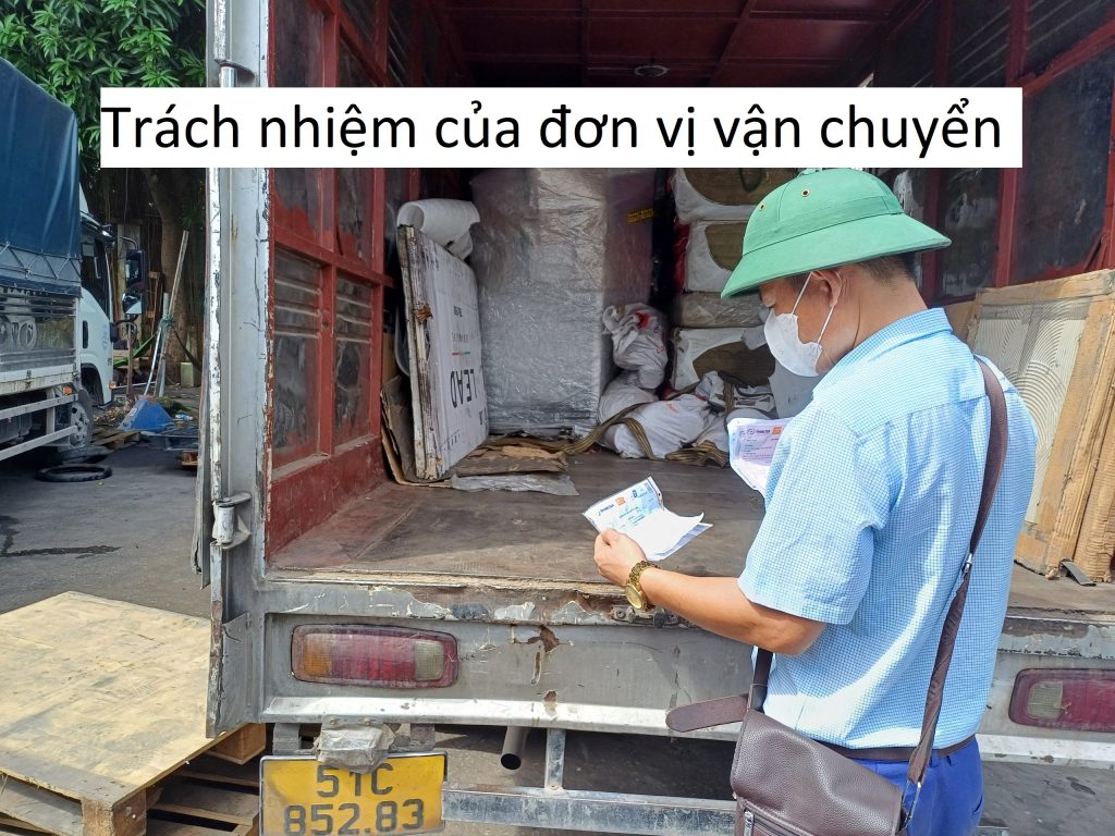 Trách nhiệm của đơn vị vận chuyển