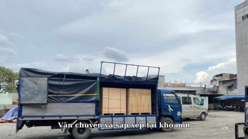 Vận chuyển và sắp xếp tại kho mới