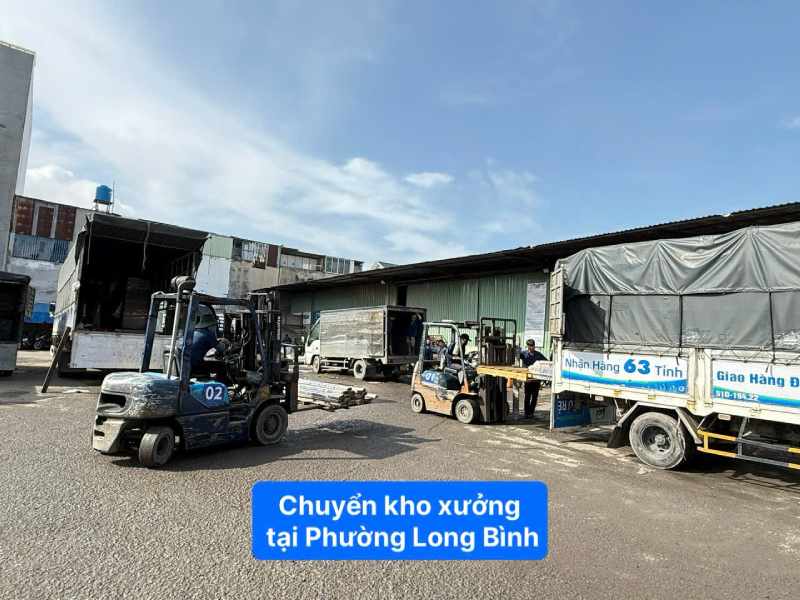 chuyển kho xưởng tại phường Long Bình 