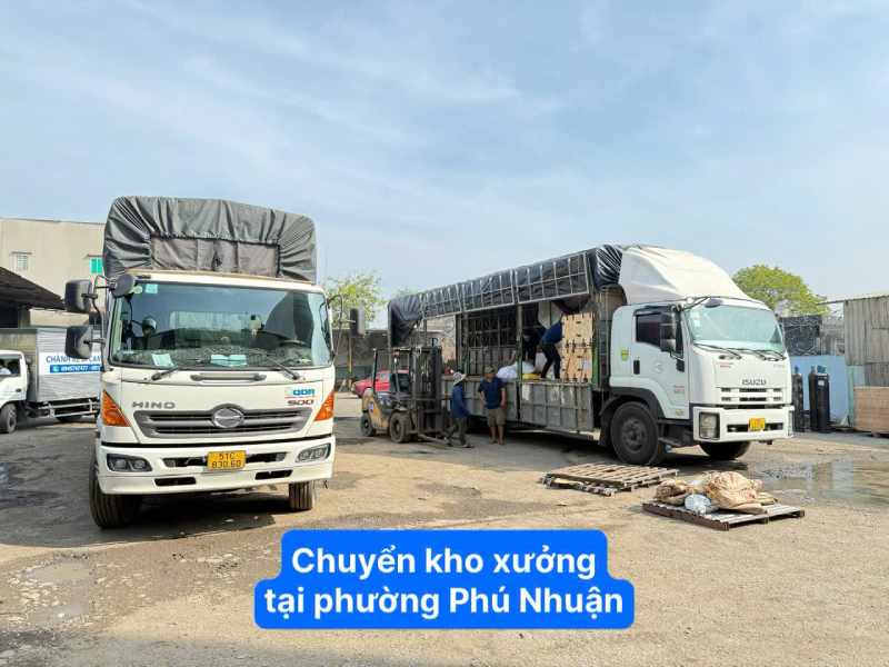 Chuyển Kho Xưởng tại phường Phú Nhuận 