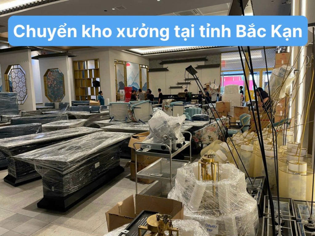 Chuyển kho xưởng tại tỉnh Bắc Kạn
