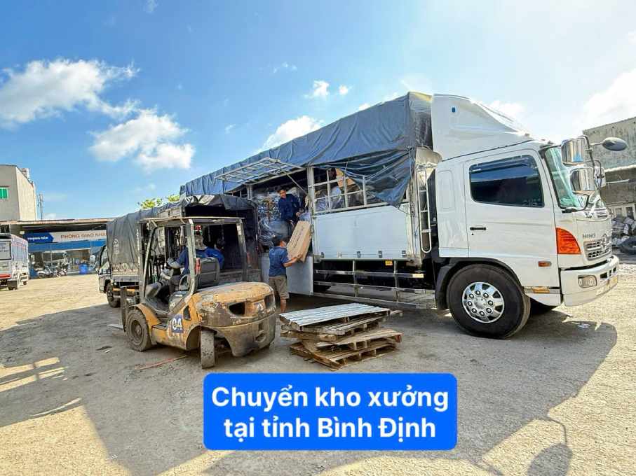 chuyển kho xưởng tại tỉnh Bình Định 