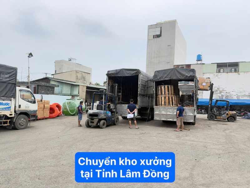 Chuyển kho xưởng tại Tỉnh Lâm Đồng 