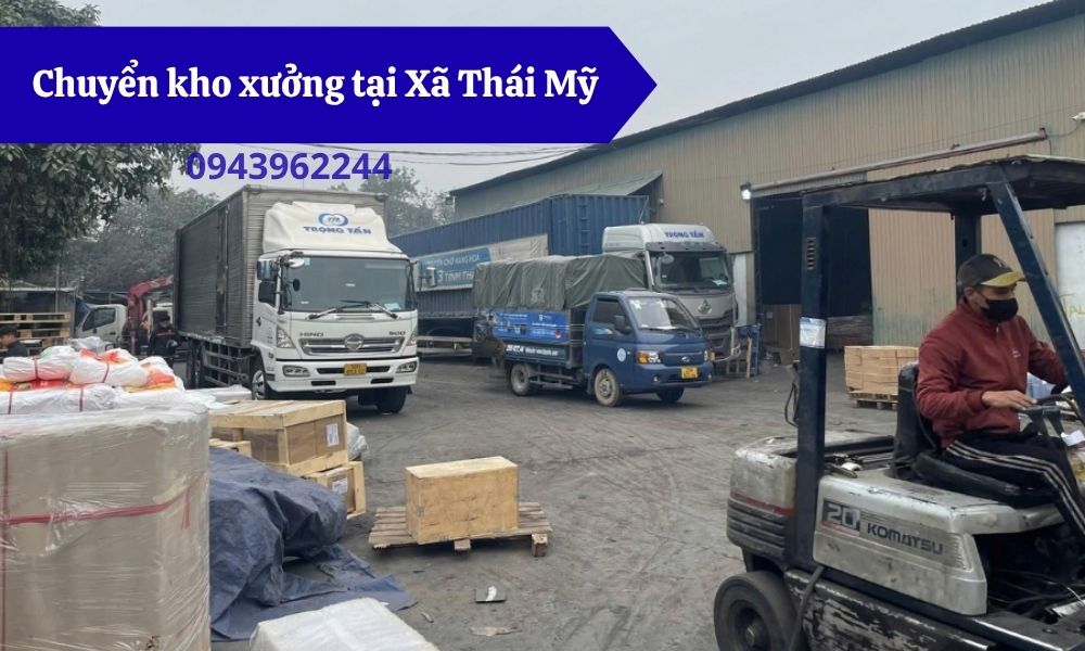 Chuyển kho xưởng tại Xã Thái Mỹ