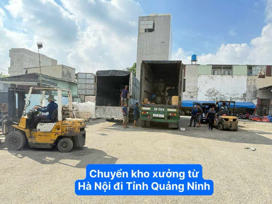 Chuyển kho xưởng từ Hà Nội đi TỈnh Quảng Ninh 