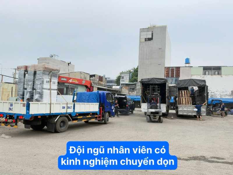 Đội ngũ nhân viên có kinh nghiệm chuyển dọn 