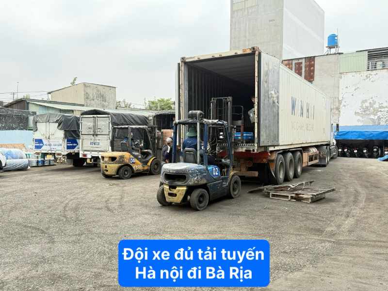 Đội xe đủ tải tuyến Hà Nội đi Bà Rịa 