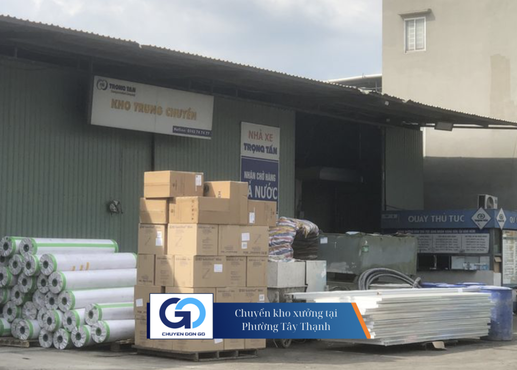 Chuyển kho xưởng tại Phường Tây Thạnh