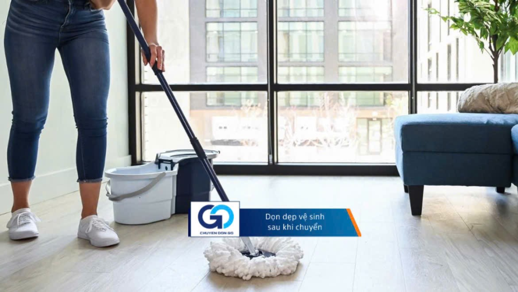 Dọn dẹp vệ sinh sau khi chuyển
