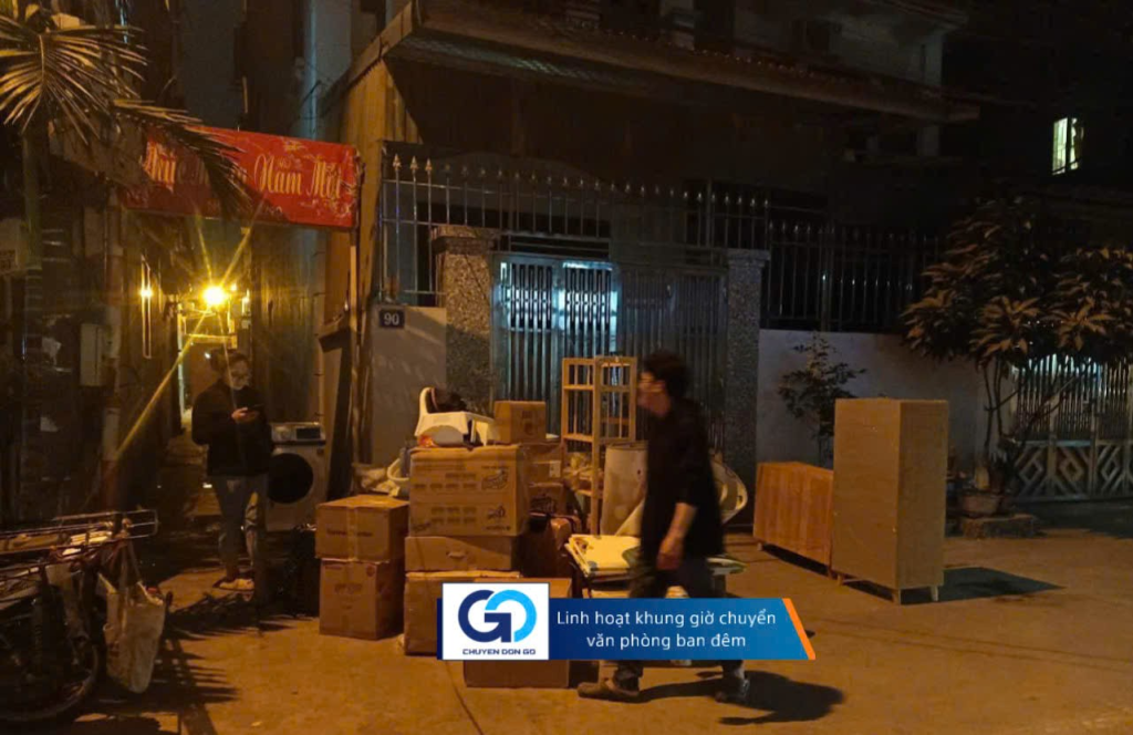 Linh hoạt khung giờ chuyển văn phòng ban đêm