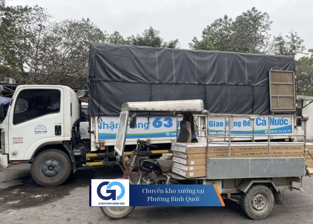 Chuyển kho xưởng tại Phường Bình Quới