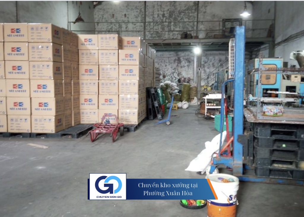 Chuyển kho xưởng tại Phường Xuân Hòa