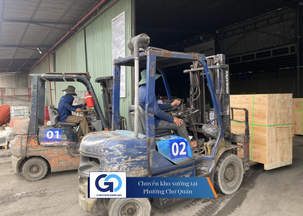 Chuyển kho xưởng tại Phường Chợ Quán
