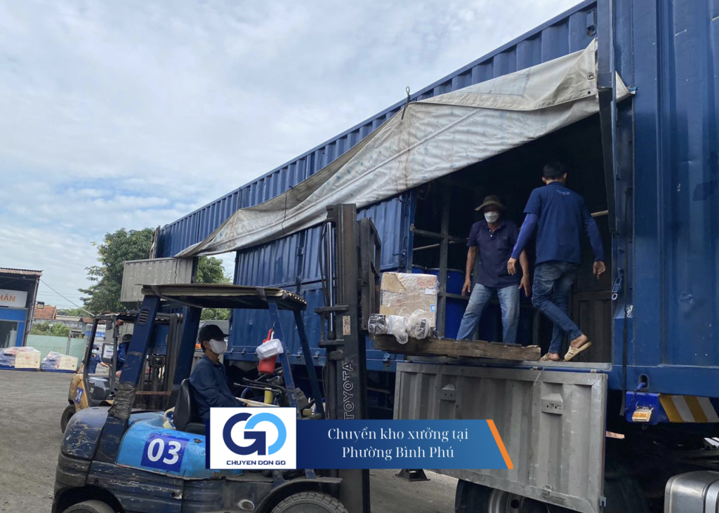 Chuyển kho xưởng tại Phường Bình Phú