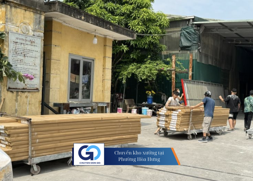 Chuyển kho xưởng tại Phường Hòa Hưng