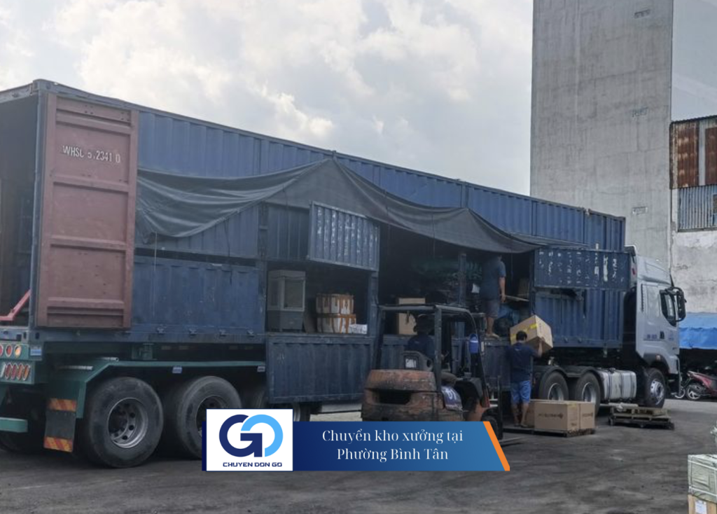 Chuyển kho xưởng tại Phường Bình Tân