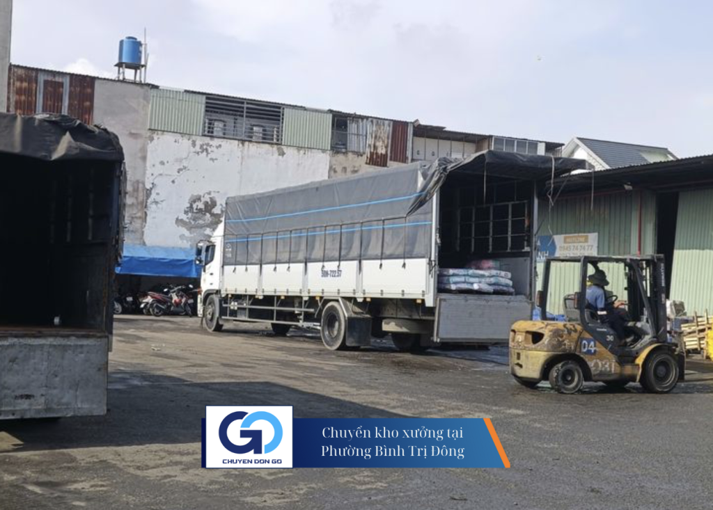 Chuyển kho xưởng tại Phường Bình Trị Đông