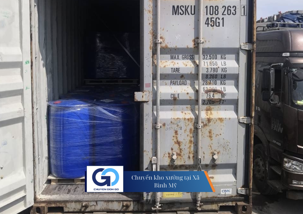 Chuyển kho xưởng tại Xã Bình Mỹ