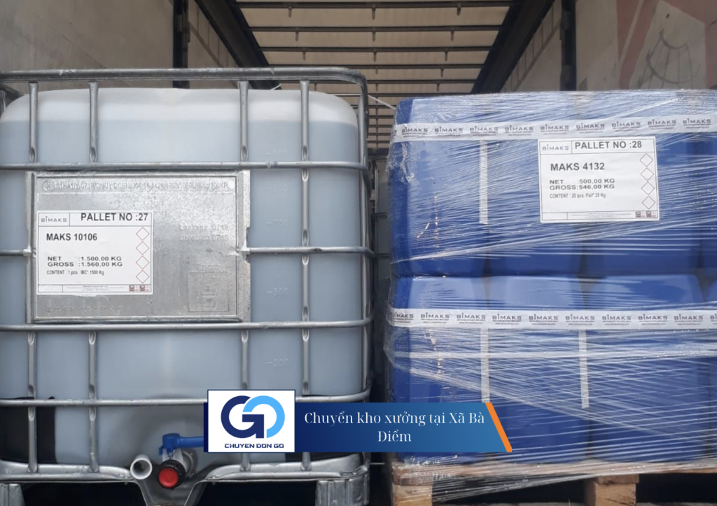 Chuyển kho xưởng tại Xã Bà Điểm