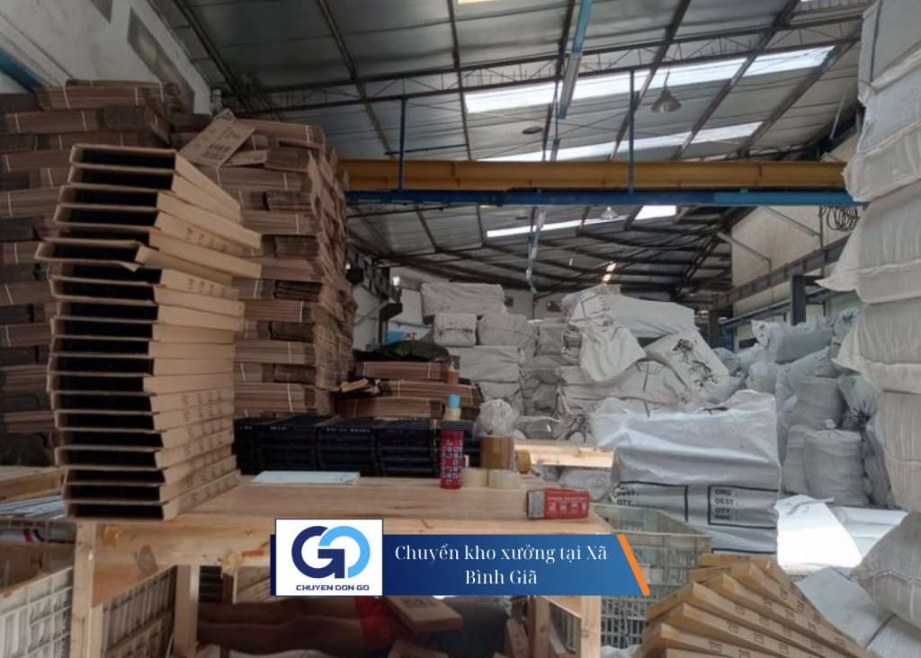 Chuyển kho xưởng tại Xã Bình Giã