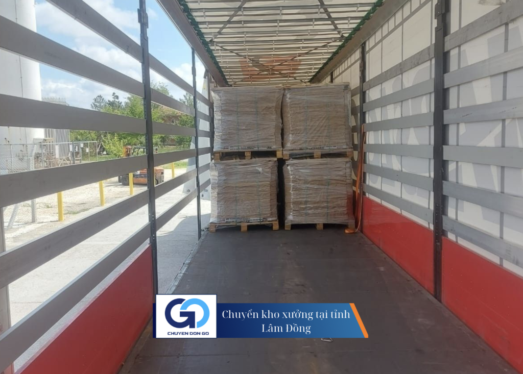 Chuyển kho xưởng tại tỉnh Lâm Đồng