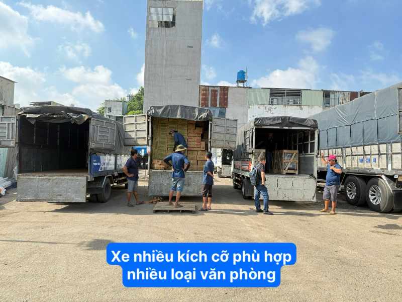 xe nhiều kích cỡ phù hợp nhiều loại văn phòng 